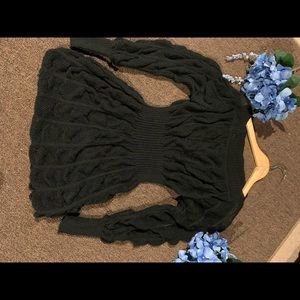 Black knit sweater